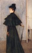 Fernand Khnopff Portrait of Mrs Botte oil painting picture wholesale